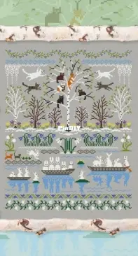 OwlForest Embroidery - The Cats Have Arrived - XSD