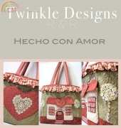 Twinkle Designs-Bolso hecho con amor /Spanish