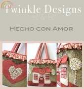 Twinkle Designs-Bolso hecho con amor /Spanish