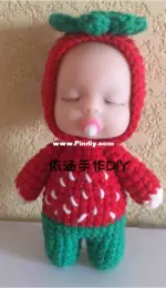Yi Han Handmade DIY - Sleepy Doll - 2,4,5,6 - Pitaya, Kiwi, Apple, Grape - Chinese