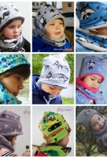 Bean-ee and Snood sewing pattern for children - German