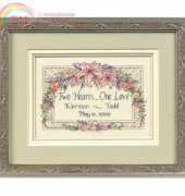 Dimensions 06897 - One Love Wedding Record
