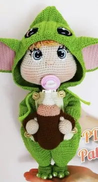 Crochet Pattern World - Annea Leolea / Anealeolea - Jumpsuit Baby Alien
