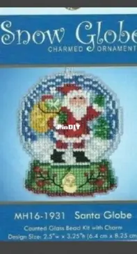 Mill Hill Ruby Diamond Counted Cross Stitch Ornament Kit