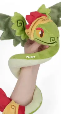 Sew Desu Ne? - Choly Knight - Quetzalcoatl Plush - Machine Embroidery Files - Free