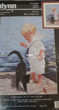 Janlynn 29-21 Boy With Cat