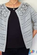 Vicky Chan - Irene Floral Lace Yoke Cardigan