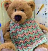 Red Heart WR1949 Baby Bottle Cozy & Bib by Ellen Gormley