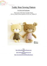 Dolls And Daydreams-Teddy Bear Sewing Pattern