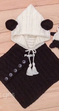 Briana K Designs - Briana A Kepner - Panda Bear Poncho and Buddy - Free