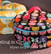 Bryan House Quilts-Traveling in circles tote tutorial