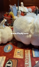 Crocheted pumpkins