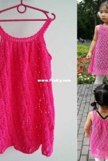 Pink dress tunic for girl - Marifu6a