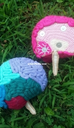 Aracely Crafts - Aracely Porras - Anatomical crochet Human Brain