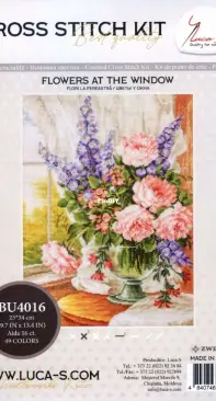 Luca-S BU4016 - Flowers at the Window PCS