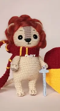 Crochery Patterns - Kristina Khavina - Lion Gryffin Wizard Mascot
