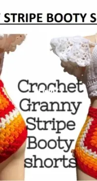 Nitah Crochets Sug - Anitah Nairuku - Granny Stripe Booty Shorts