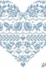 Bleu de Chine 1007 - Coeur Rose Bleue PCS