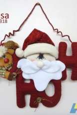 Loja Mimosa- N189 - HOHOHO with Claus and Reindeers - Soft Doll - Portuguese