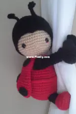 BB Adorables -  Isabel R Davenpost - Baby Ladybug curtain tie back