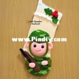 Little Bamboo Handmade - TS Min - Soldier Christmas Stocking