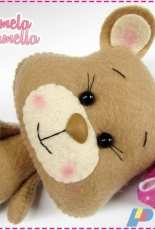 Carmela Caramella - Urso Fofura (Bear) felt Pattern - Portuguese