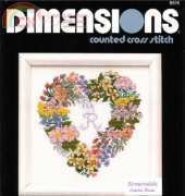 Dimensions 6515 Heart Wreath Monogram
