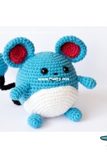 Blue Rabbit - Irina Tocelovska - Marill the Pokemon