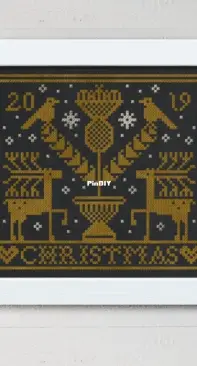 Modern Folk Embroidery - MFA014 - Winter Thistle - A Pincushion for the Holidays