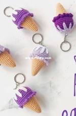 Air Toys - Amigurumi Ice Cream Keychain - English and Turkish - Translated - Free