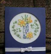 Finished (And Carded!) Birthday Card for my Grandmother-in-Law!