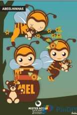 Mister Acqua Atelie Criativo - Abeelhinhas  - Bee Felt Pattern - Portuguese - Free