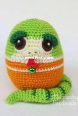 Little Bamboo Handmade - Snake The 12 Zodiac Egg - Russian Translated
