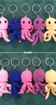 Crochet at Teris - Teri Hamilton - Jellyfish Keychains - Free