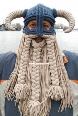 Viking helmet and beard