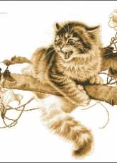 Alisena 1028 Scared kitten cat pcs
