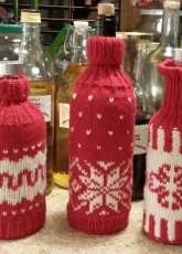 My work - Wine Bottle Sweater RED