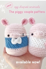 The Piggy Couple Pattern by Chie Powles - English