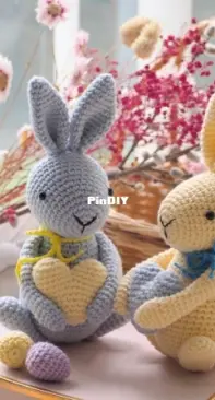 RNata - Natalia Ruzanova - Easter decoration - Bunny with heart - Free