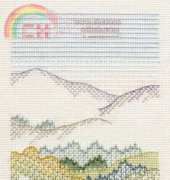 Derwentwater Designs CB08 Bracken Cottages - Blackwork