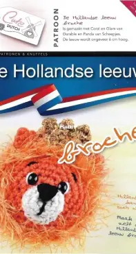 Cute Dutch - The Dutch Lion Brooch - De Hollandse leeuw broche -  Dutch - Free