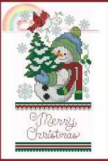 Merry Christmas Snowman from Stoney Creek Collection Leaflet 292 Christmas Banners III XSD