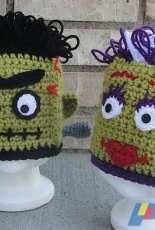 Cute and Crafty Crochet - Martina Gardner - Lil Frank n Bride Beanies
