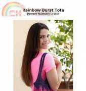 Lion Brand Yarn  - L10481 Rainbow Burst Tote - Free