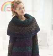 Cozy Cowl Pullover Knitting Pattern Designed by Vladimir Teriokhin/free