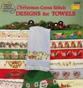 American School of Needlework 3506 - Christmas Design for Towels by Sam Hawkins
