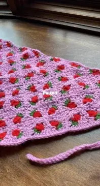 Punk Crochetier - Strawberry Bandana