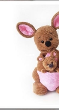 Crochet Wonders Design - Olga Kurchenko - Kangaroo and with her Baby - Russian