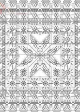 Blackwork Garden Maze