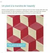 Marie-Line André - Vasarely Blanket - French